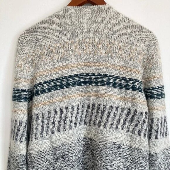 CABI Shetland Fringe Drape Front Oversized Waterfall Cardigan Sweater Size Small - Picture 8 of 11